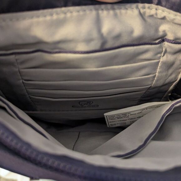 👜 Travelon Anti-Theft Classic Mini Shoulder Bag Purple - Picture 9 of 13